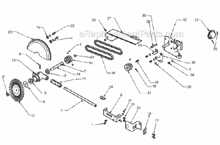 Part Location Diagram of 128 Little Wonder Blade Washer